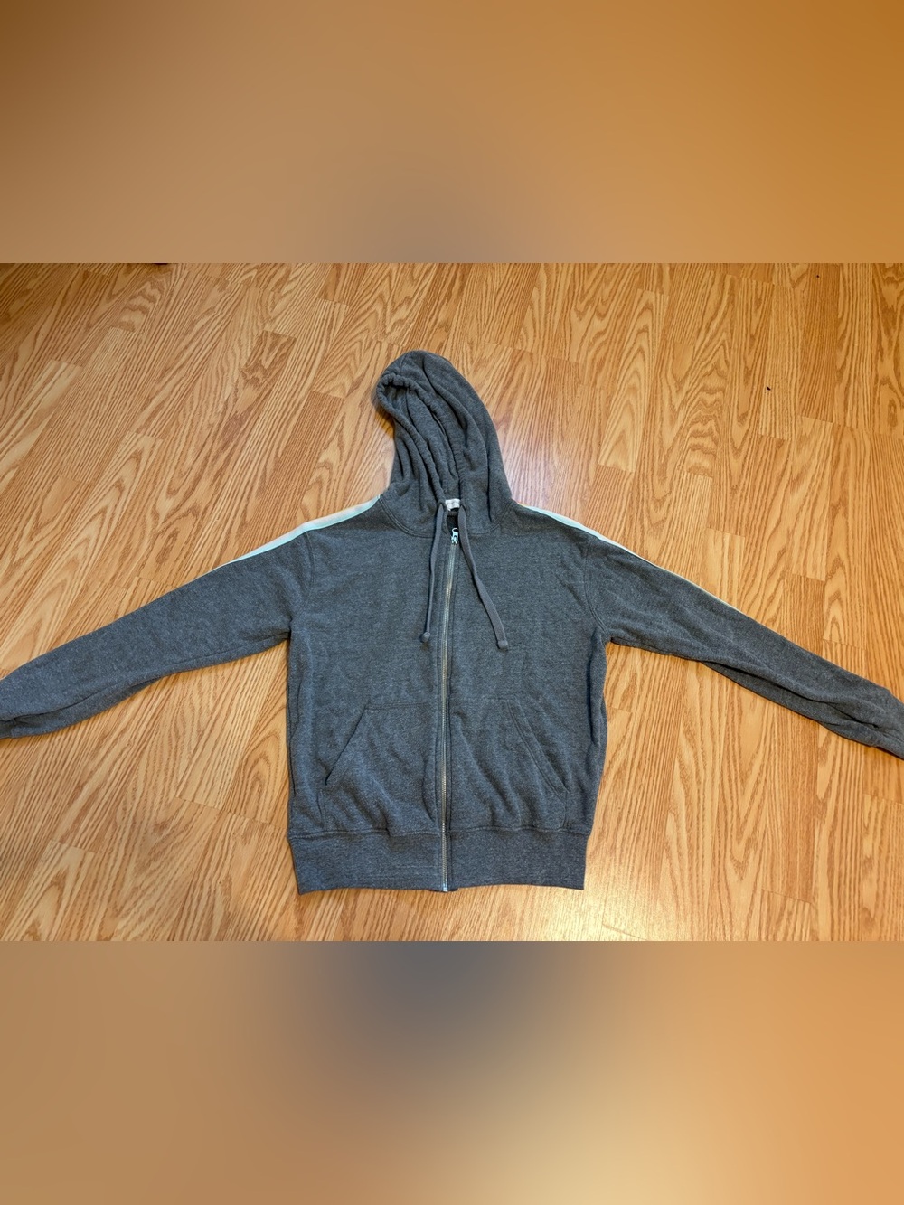 Spiritual gangster Gray Full-Zip Hooded Sweater rainbow stripes love is all we